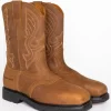 Cody James® Men's Broad Square Composite Toe Western Work Boots