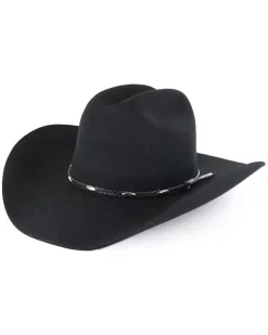 Cody James Men's Casino Black 3X Wool Felt Cowboy Hat