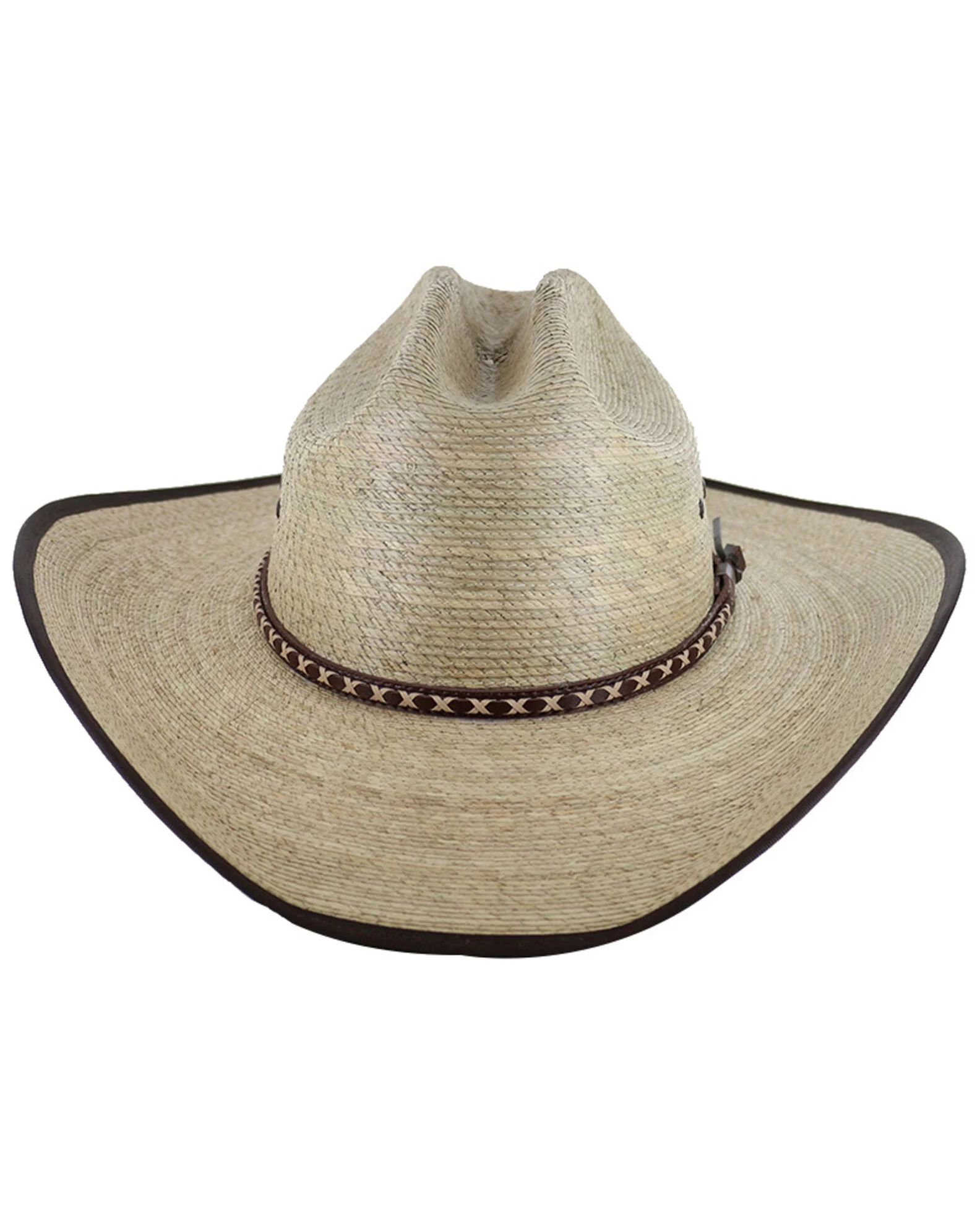 Cody James® Men's Brown Trimmed Straw Hat - Image 4