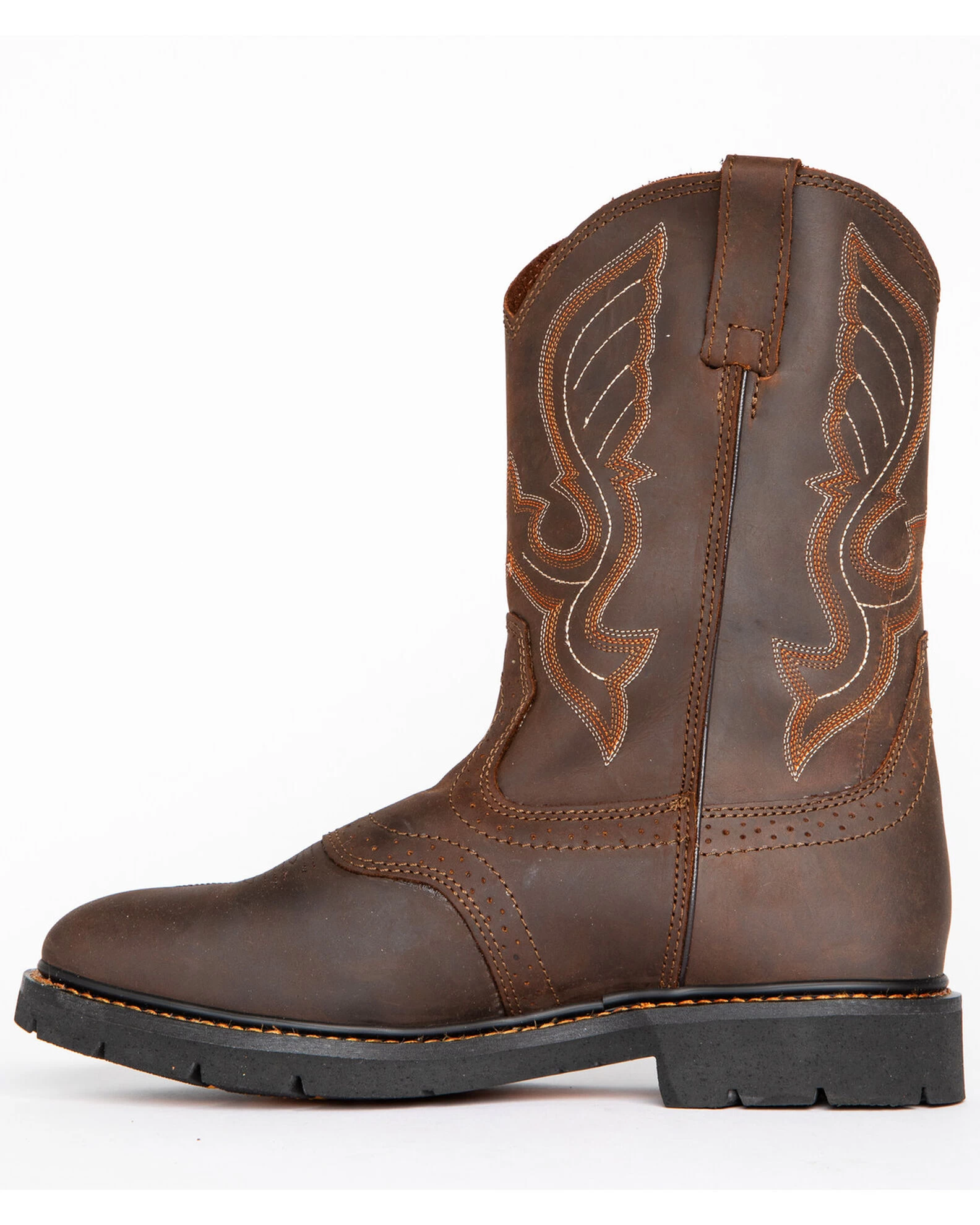 Cody James Men's Western Pull On Work Boots - Round Toe - Image 3