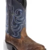 Cody James Boys' Two-Tone Embroidered Western Boots - Round Toe