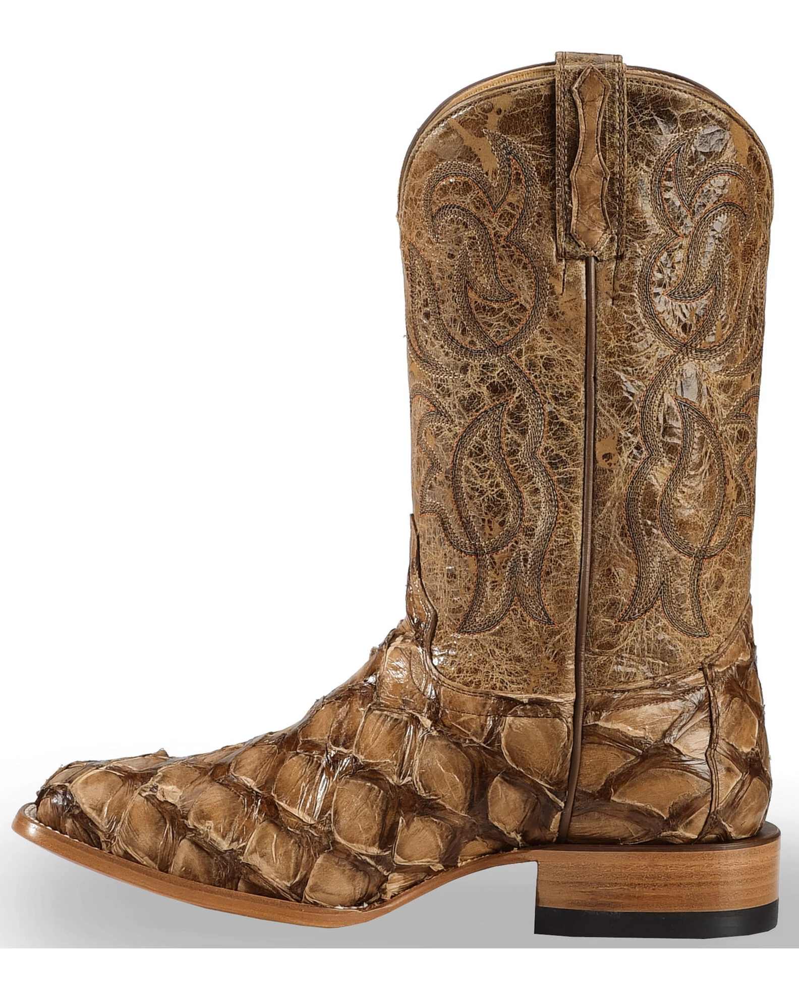 Cody James Men's Pirarucu Exotic Boots - Broad Square Toe - Image 2
