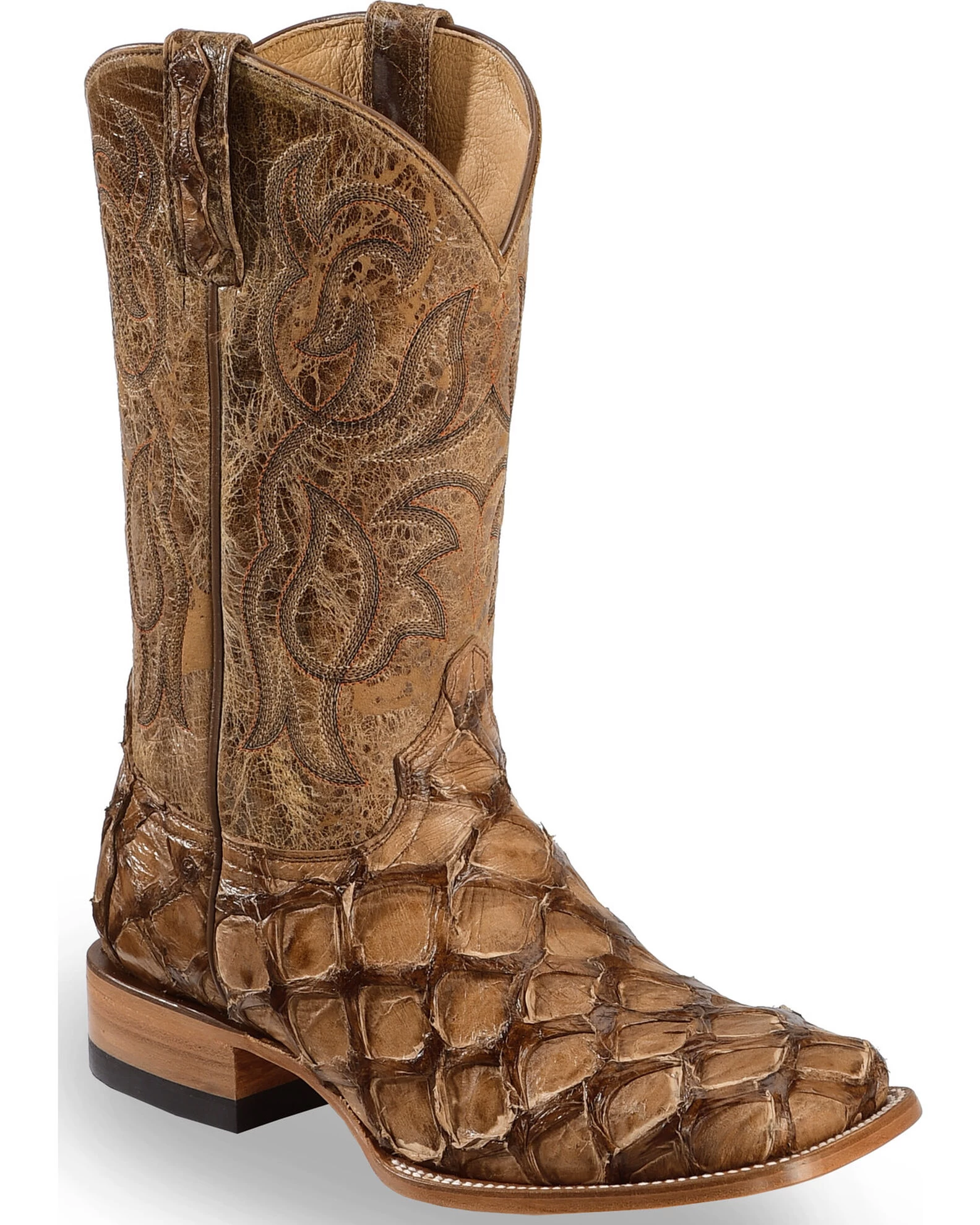 Cody James Men's Pirarucu Exotic Boots - Broad Square Toe - Image 5