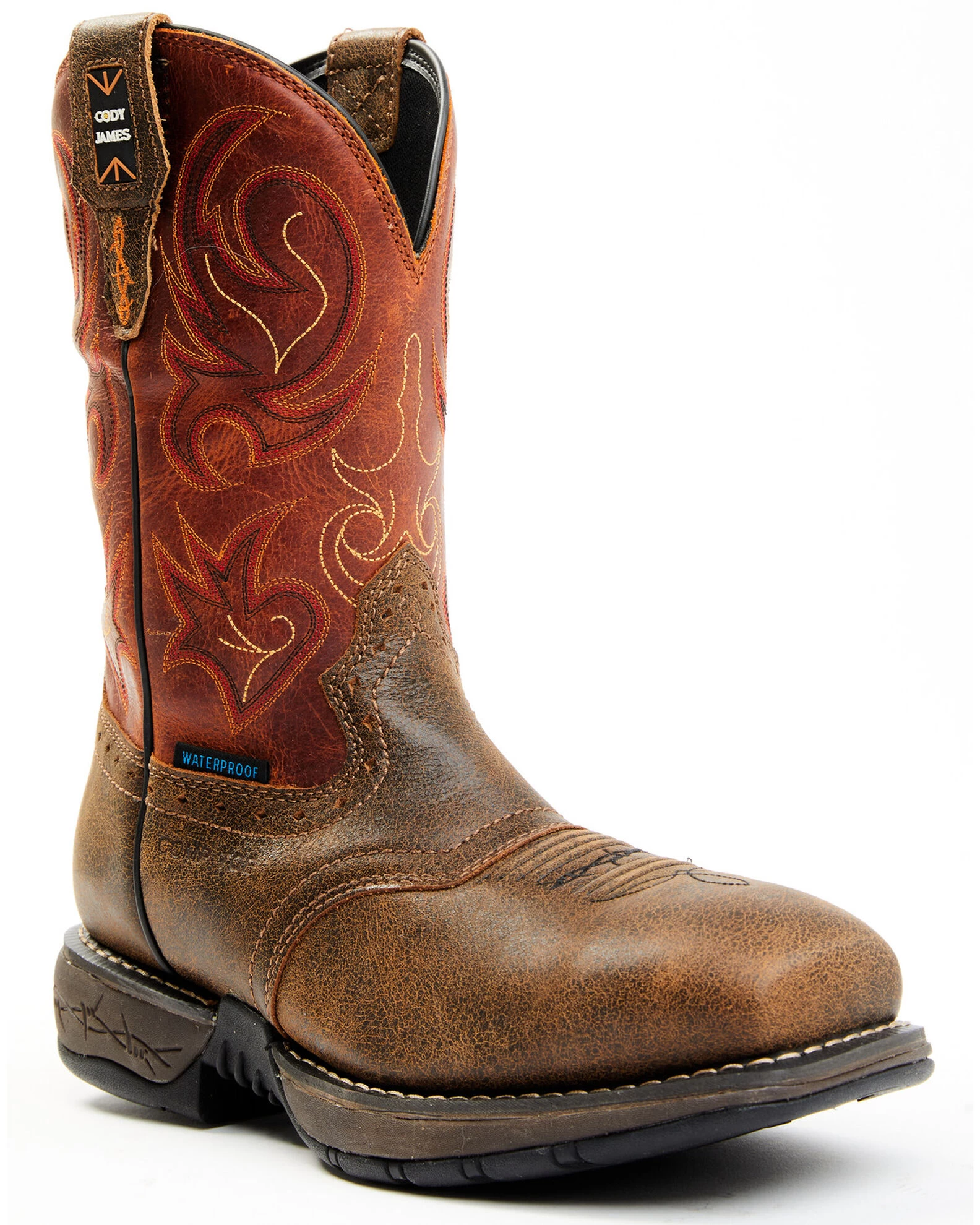 Cody James Men's Nano Lite Waterproof Western Work Boots - Composite Toe