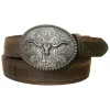 Cody James Men's Longhorn Berry Edge Buckle Belt