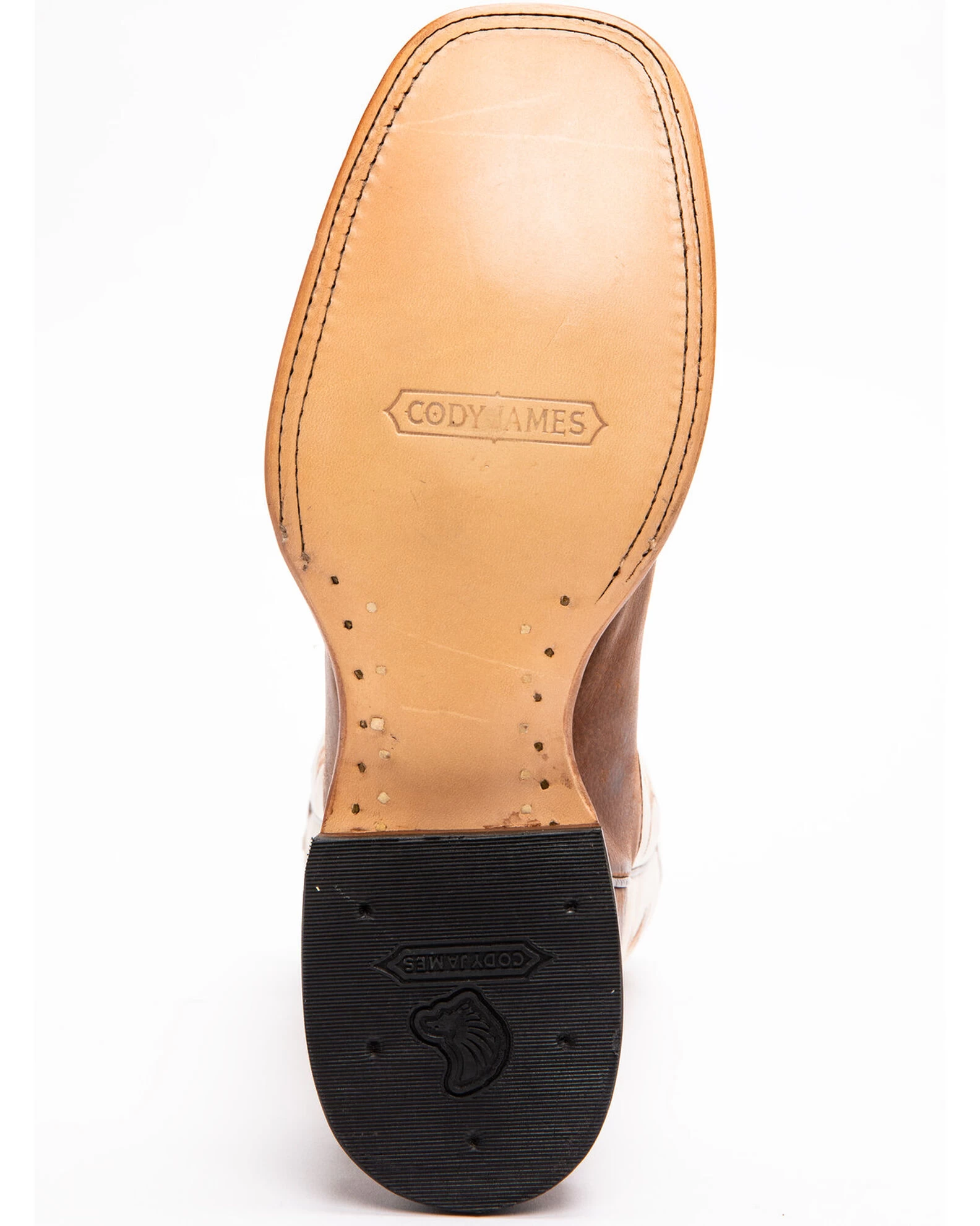 Cody James Men's Leather Western Boots - Broad Square Toe - Image 7