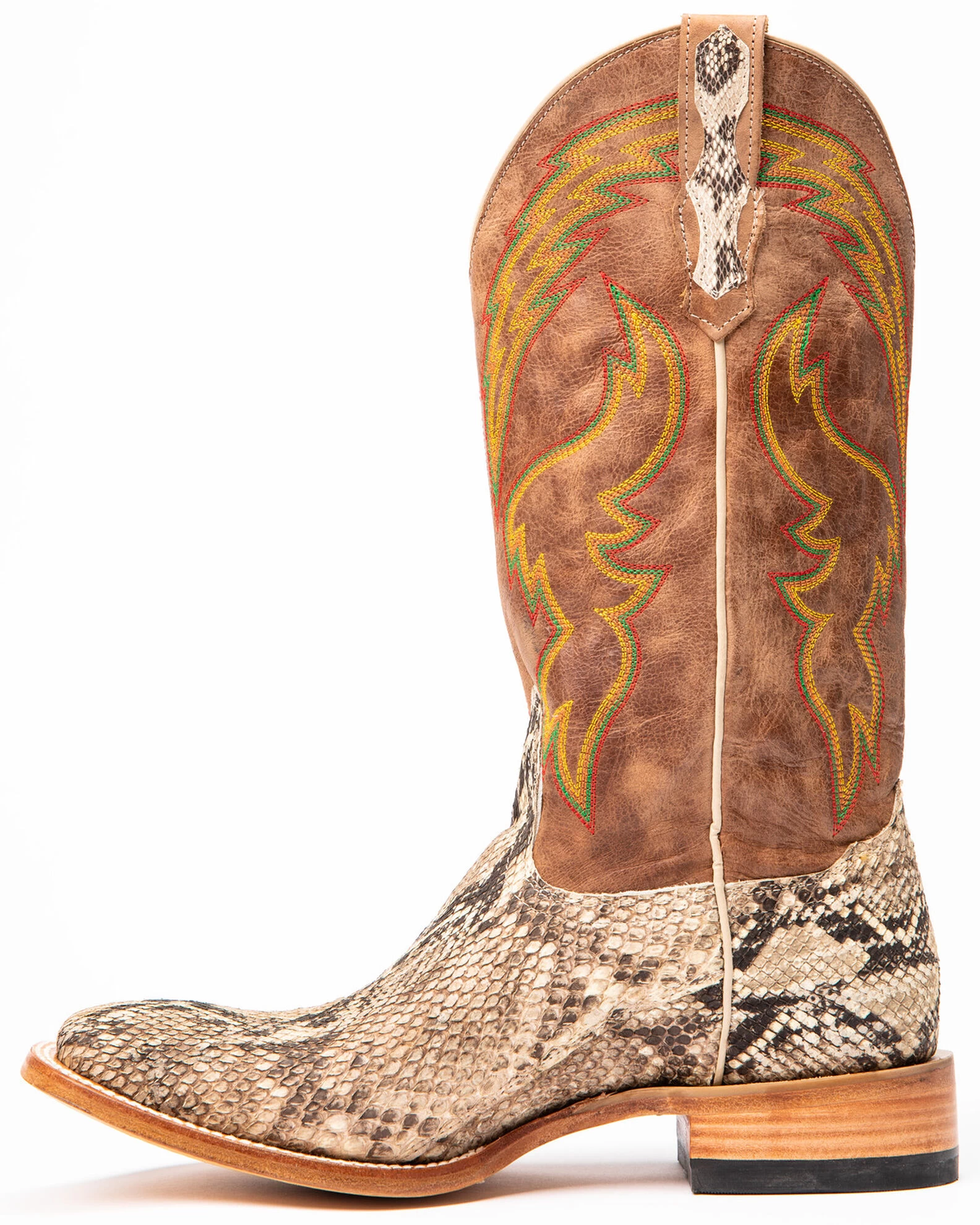 Cody James Men's Python Western Boots - Broad Square Toe - Image 6