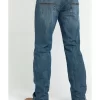 Cody James Men's Bozeman Medium Wash Stretch Slim Bootcut Jeans 