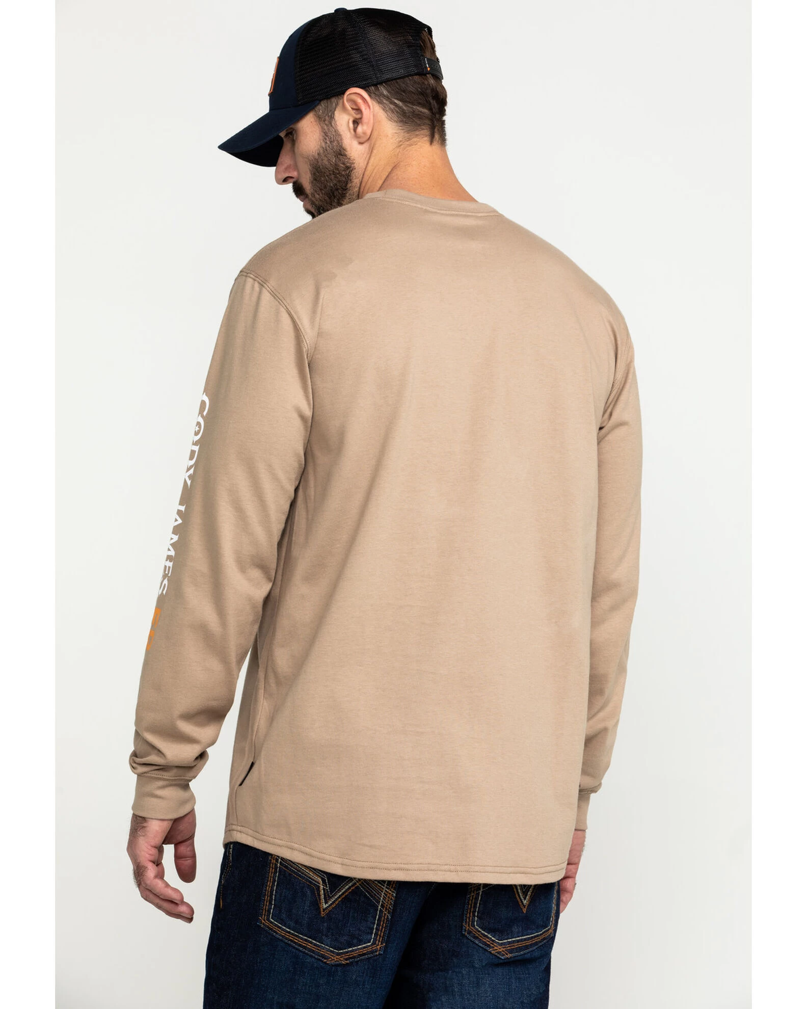 Cody James Men's FR Logo Long Sleeve Stretch Work Shirt - Image 2