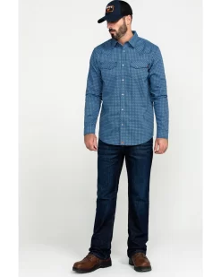 Cody James Men's FR Geo Print Long Sleeve Work Shirt - Big