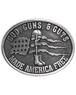 Cody James Men's God, Guns, & Guts Made America Free Buckle