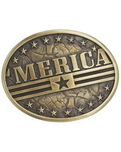 Cody James Men's 'Merica Flag Buckle