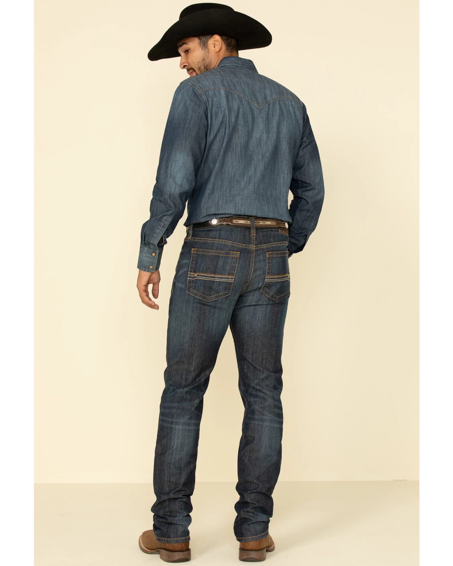 Cody James Men's Night Hawk Basic Medium Wash Stretch Slim Straight Jeans - Image 5