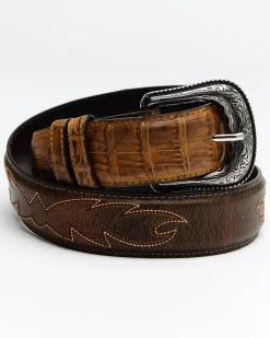 Cody James Men's Caiman Embroidered Belt