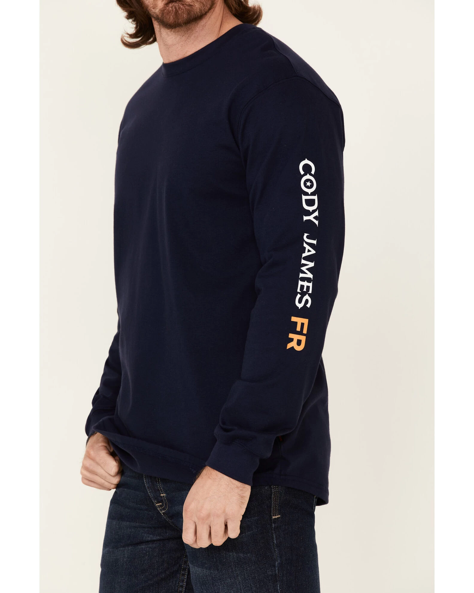 Cody James Men's FR Logo Long Sleeve Work T-Shirt - Image 4