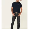 Cody James Men's Barn Sour Dark Wash Stretch Slim Straight Jeans