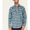 Cody James Men's FR Plaid Print Long Sleeve Work Shirt 