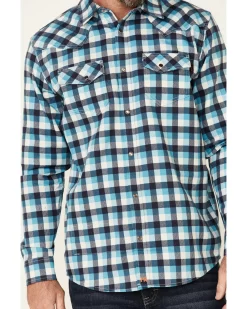 Cody James Men's FR Plaid Print Long Sleeve Work Shirt