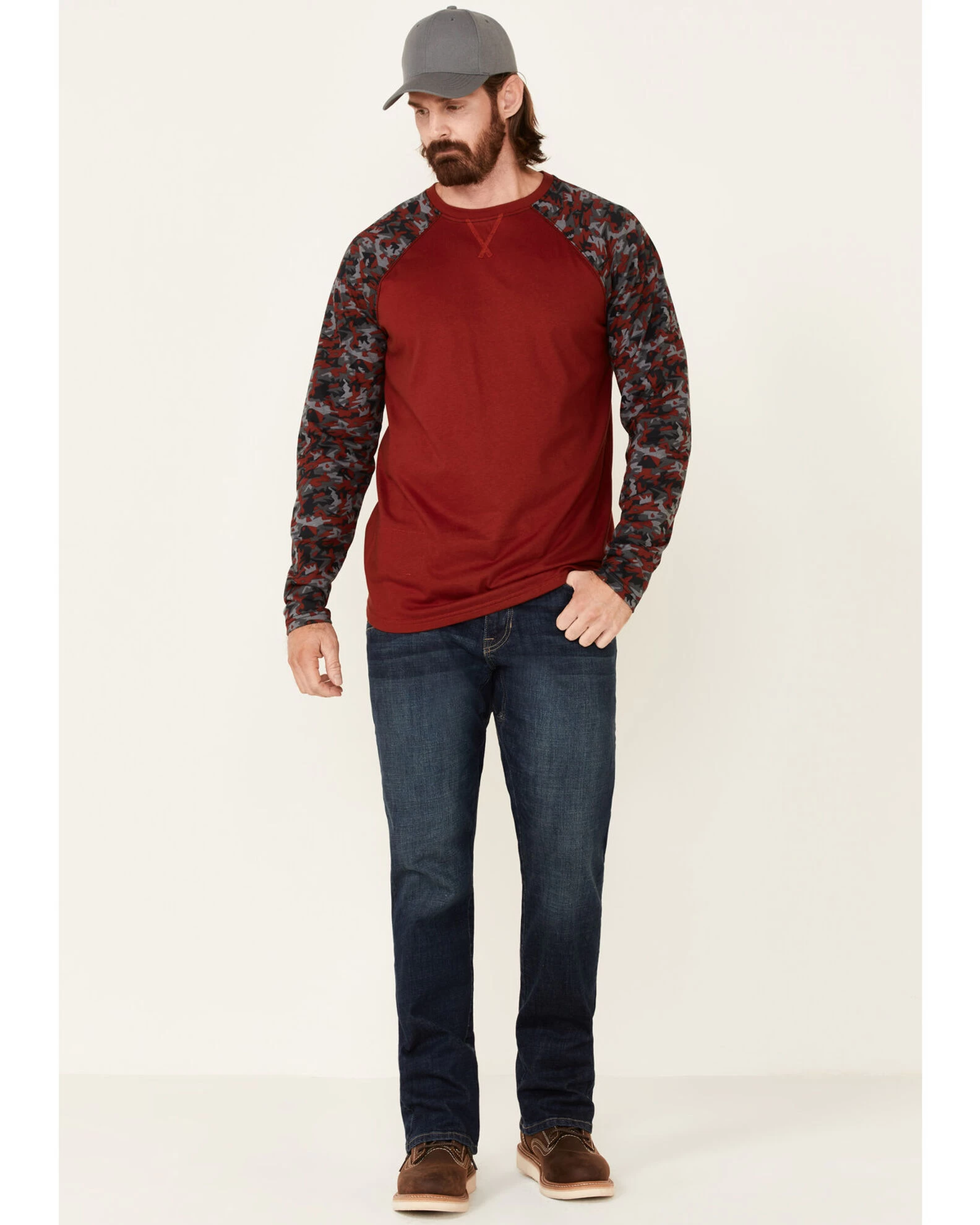 Cody James Men's FR Chili Long Sleeve Work Raglan T-Shirt - Image 2