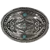 Cody James Men's Fancy Feathers Turquoise Buckle