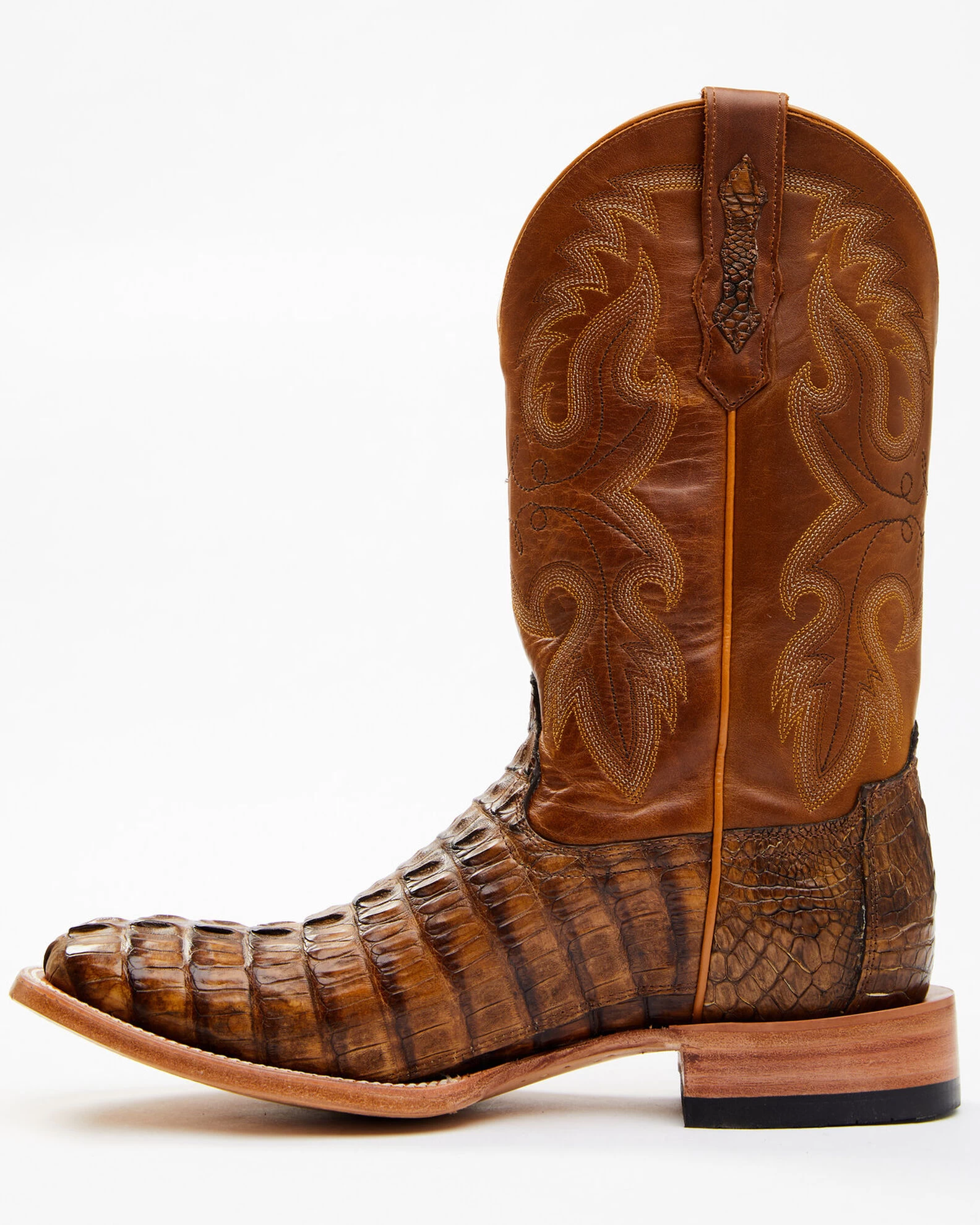 Cody James Men's Exotic Caiman Tail Skin Western Boots - Broad Square Toe - Image 3
