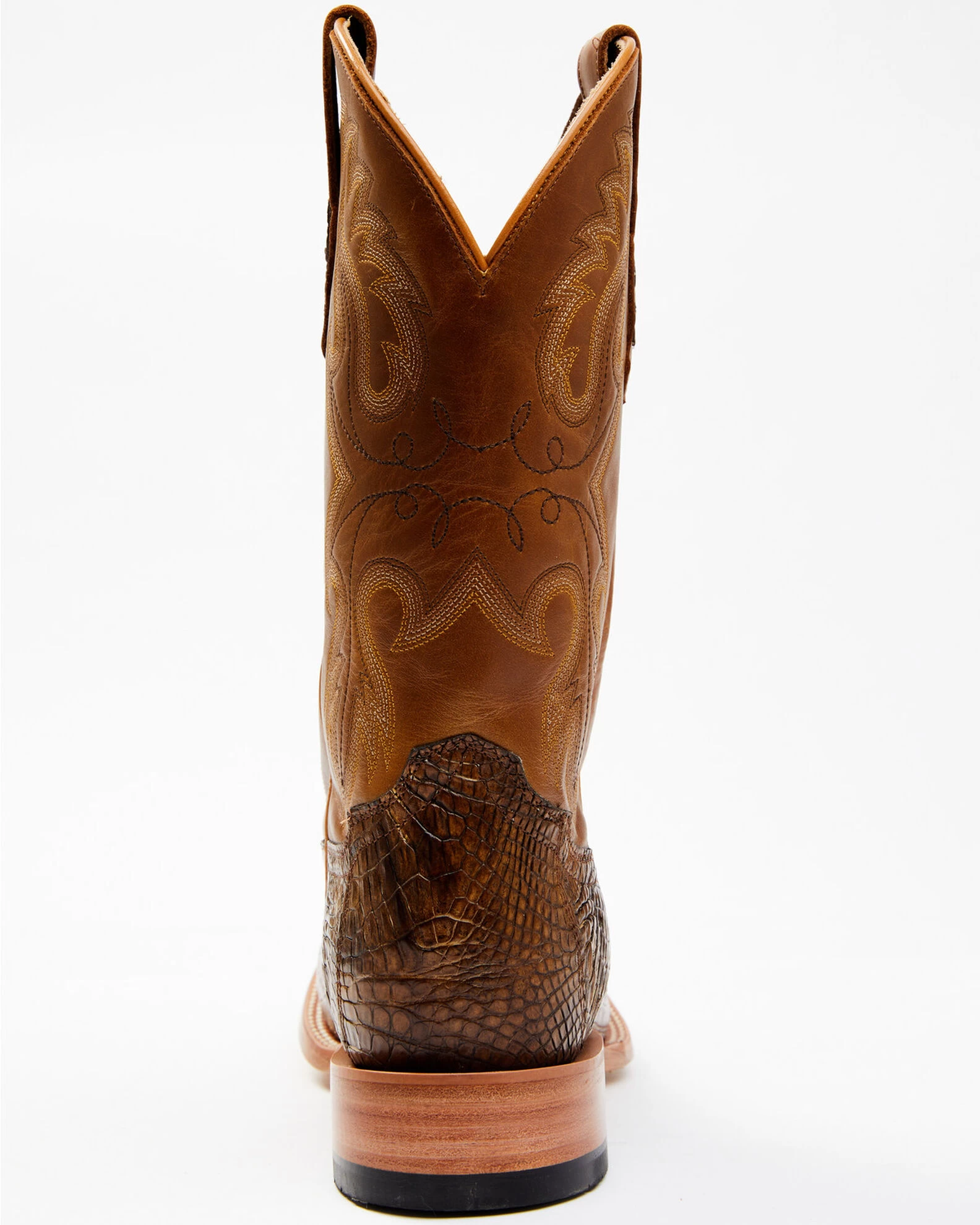 Cody James Men's Exotic Caiman Tail Skin Western Boots - Broad Square Toe - Image 5