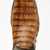 Cody James Men's Brown Exotic Caiman Tail Skin Western Boots - Broad Square Toe