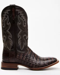 Cody James Men's Exotic Caiman Tail Skin Western Boots - Broad Square Toe