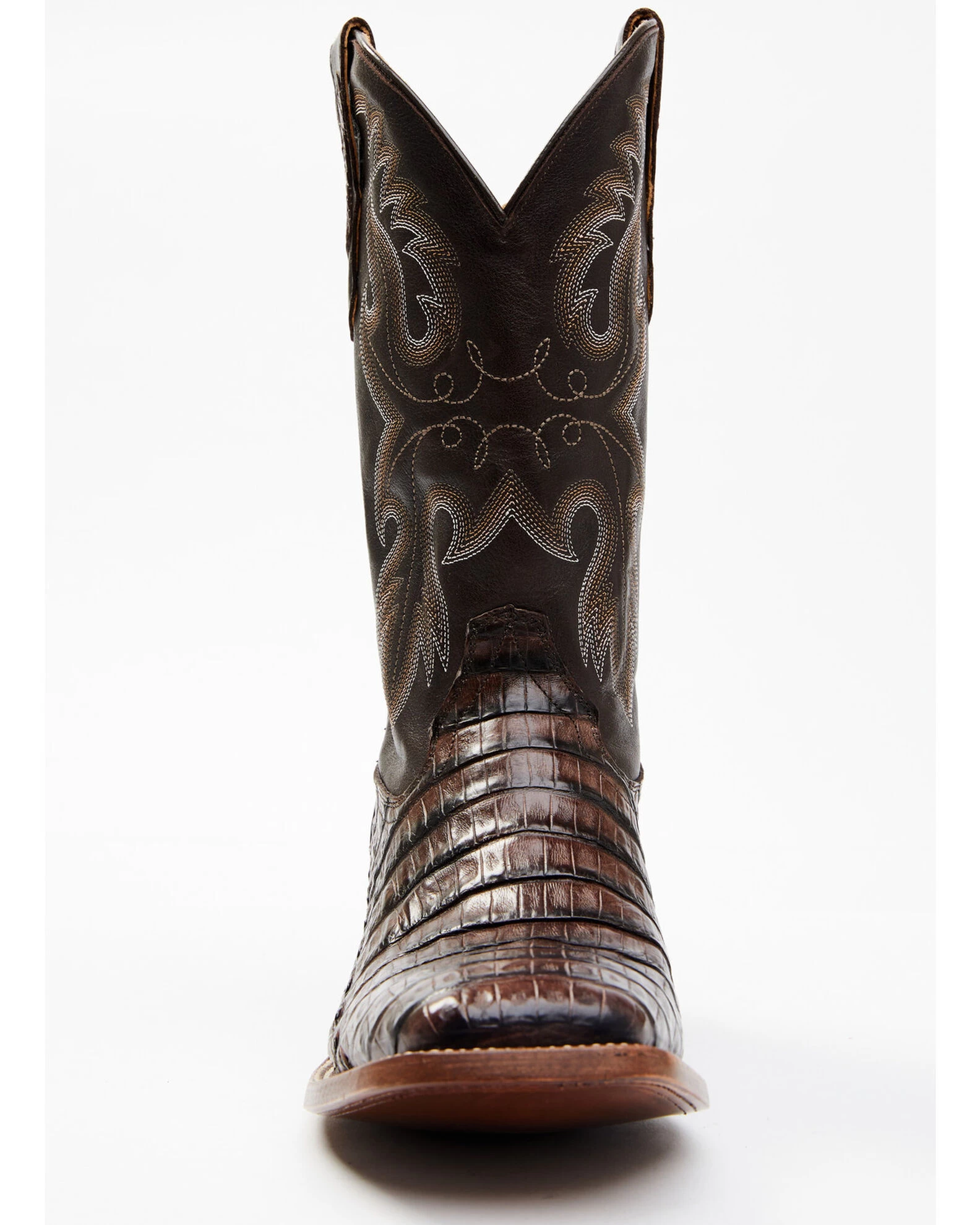 Cody James Men's Exotic Caiman Tail Skin Western Boots - Broad Square Toe - Image 7