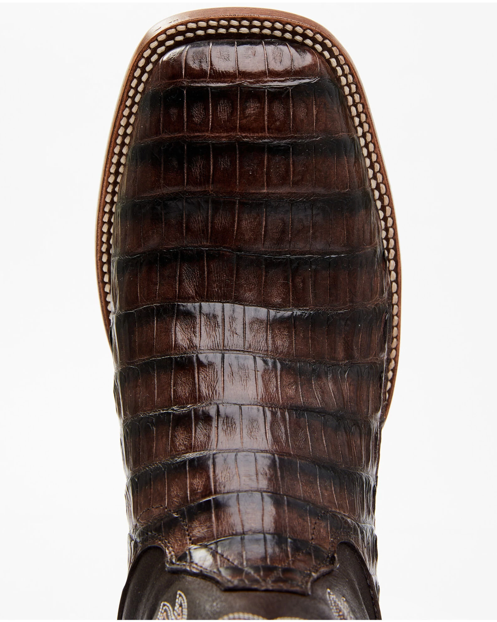 Cody James Men's Exotic Caiman Tail Skin Western Boots - Broad Square Toe - Image 4