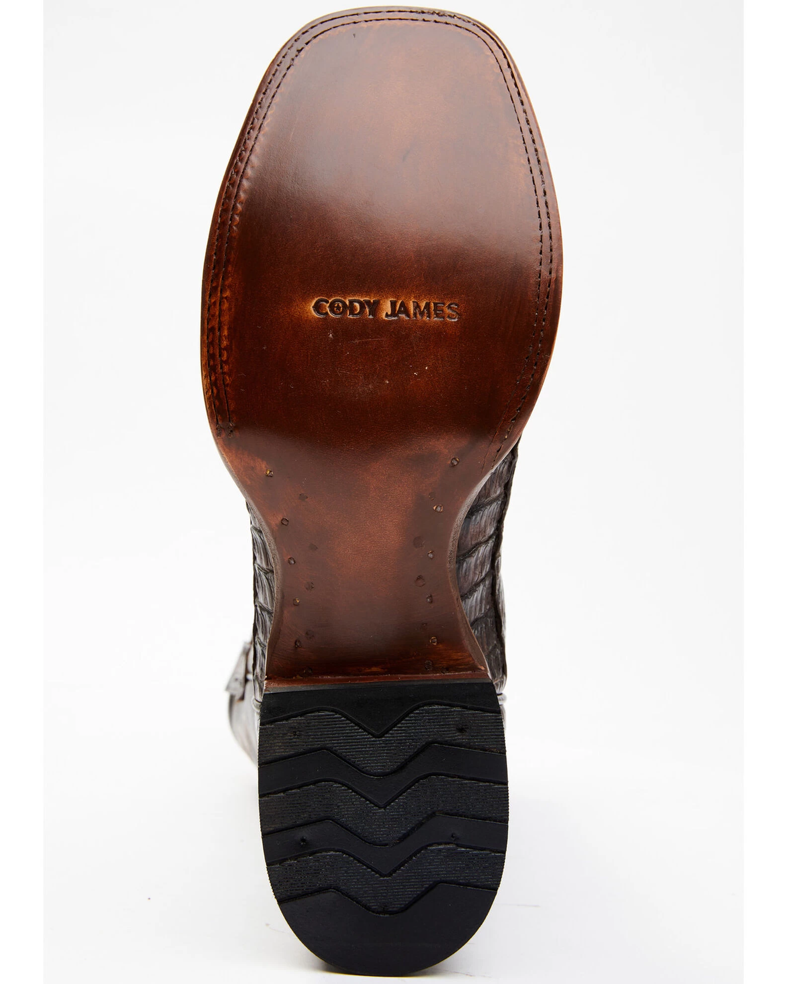 Cody James Men's Exotic Caiman Tail Skin Western Boots - Broad Square Toe - Image 6