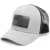 Cody James Men's Gray Flag Patch Mesh Back Ball Cap 