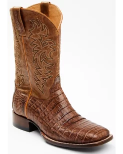 Cody James Men's Nuez Exotic Caiman Skin Western Boots - Broad Square Toe