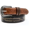 Cody James Men's Two-Tone Brown Buck Western Belt