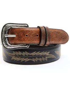 Cody James Men's Two-Tone Brown Buck Western Belt