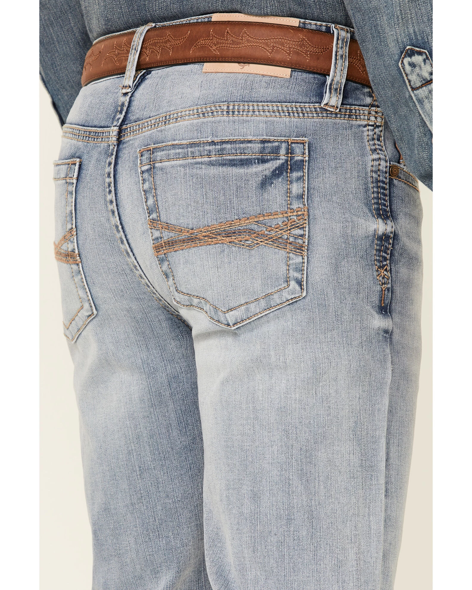 Cody James Core Men's Ringo Light Wash Performance Stretch Stackable Straight Jeans - Image 2