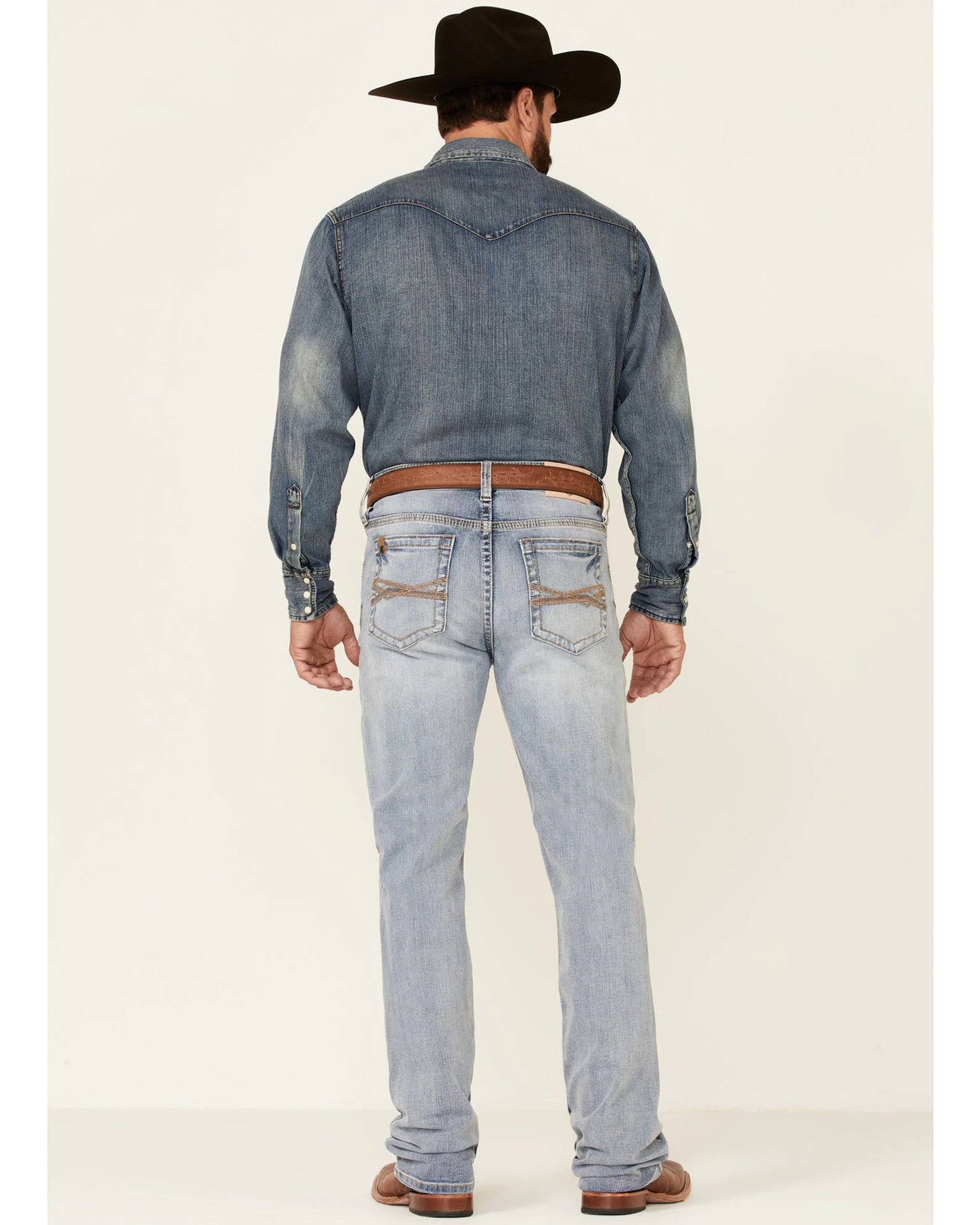 Cody James Core Men's Ringo Light Wash Performance Stretch Stackable Straight Jeans - Image 3