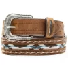 Cody James Men's Brown Multi-Color Concho Belt