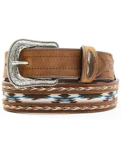 Cody James Men's Brown Multi-Color Concho Belt
