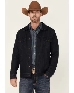 Cody James Men's Indigo Washed Button Down Unlined Denim Jacket 