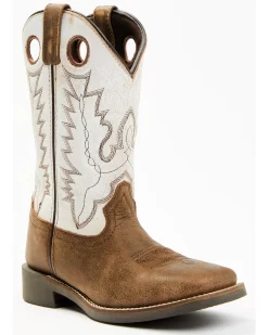 Cody James Boys' Pull On Leather Western Boots - Broad Square ToeÂ