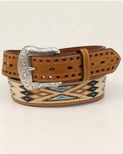 Cody James Men's Pierced Tab Southwestern Belt