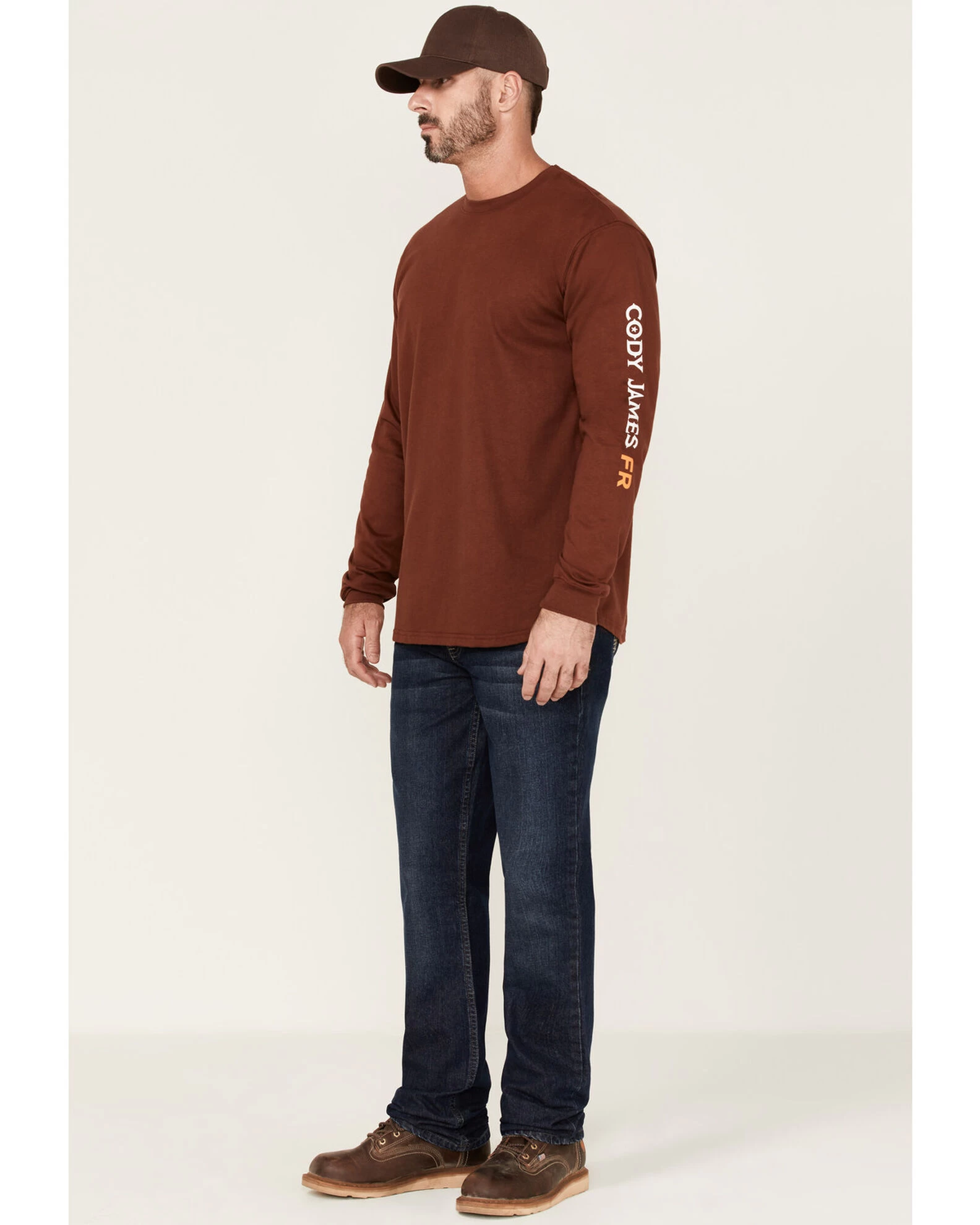 Cody James Men's FR Logo Long Sleeve Work T-Shirt - Image 2