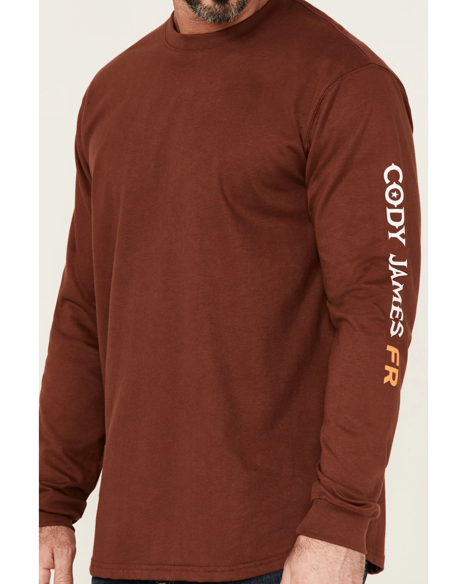 Cody James Men's FR Logo Long Sleeve Work T-Shirt - Image 3