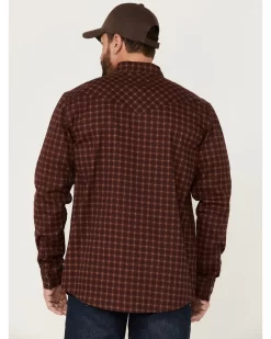 Cody James Men's FR Tartan Plaid Print Long Sleeve Snap Work Shirt