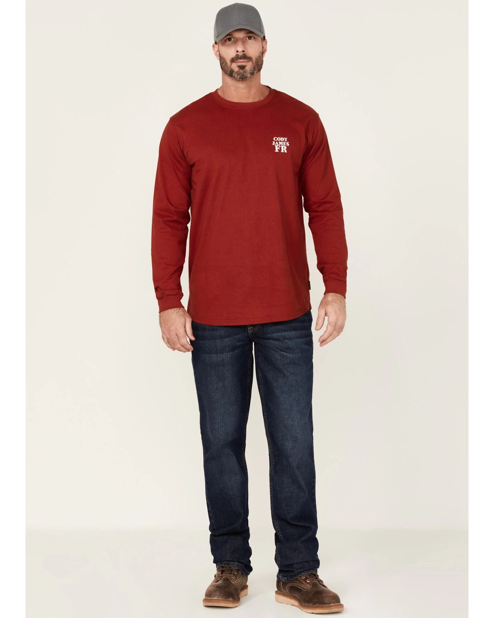 Cody James Men's FR Bossa Nova Graphic Long Sleeve Work T-Shirt - Image 2