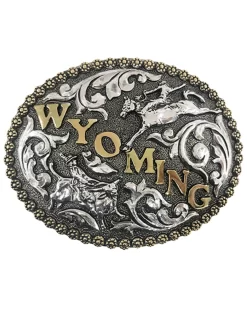 Cody James Men's Wyoming Bronco & Bull Riders Belt Buckle