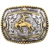 Cody James Men's Bronco Rider Beaded Edge Belt Buckle