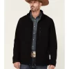 Cody James Core Men's American Embroidered Sleeve Zip-Front Steamboat Jacket 