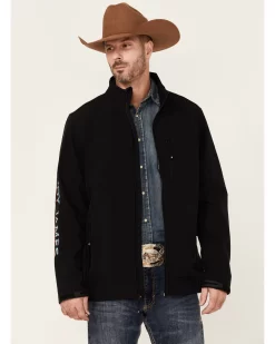 Cody James Core Men's Serape Logo Sleeve Zip-Front Steamboat Jacket 